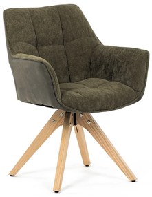 Zestaw krzeseł do jadalni HC-D7180 GRN2, 2 szt.
