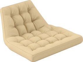 Outsunny Poduszka na Siedzenie, Zewnętrzna Poduszka do Kosza Wiszącego i Krzeseł Bujanych, Poduszka dla Mebli Ogrodowych, Beżowa