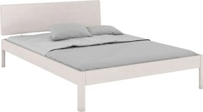 Łóżko bukowe Visby AMMER / 160x200 cm, kolor biały