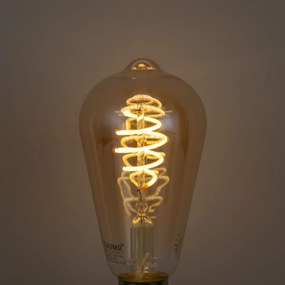 Zestaw 5 Inteligentne ściemnialne żarówki LED E27 ST64 Bursztynowe 4,9W 320lm 2500K
