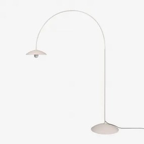 Żelazna Lampa Podłogowa Ogrodowa Lomira Kremowa Tapioca - Sklum