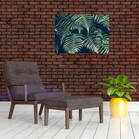 Obraz na szkle liści paproci (70x50 cm)