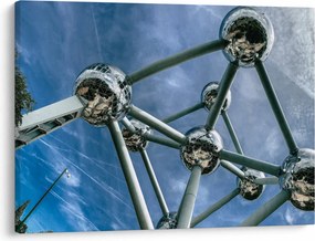 Obraz - Atomium w Brukseli (70x50 cm)