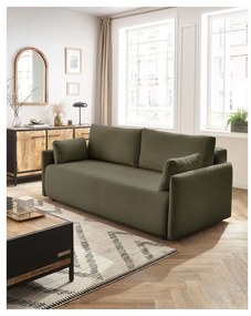 Zielona rozkładana sofa 211 cm Marcel – Bobochic Paris
