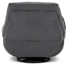 Elektryczny fotel z wbudowanym sterowaniem, szary