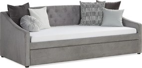 Sofa rozkładana 213x74,5x98 cm szara