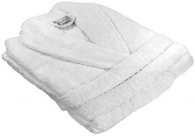 Szlafrok frotte Deluxe biały Wielkość: XL