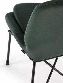 Nowoczesne krzesło welurowe Basic do jadalni