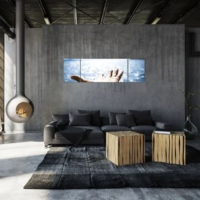 Obraz otwartej dłoni (170x50 cm)