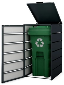 Zabudowa śmietnikowa 240L jednokomorowa, antracyt