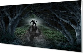 Panel nad Blat Kuchenny Mroczna Postać w Ciemnym Lesie