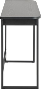 Czarna konsola w dekorze jesionu 40x140 cm Darlington – Actona