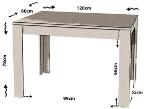 Stół do jadalni Single Walnut