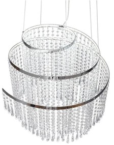 Lampa wisząca LED w kolorze srebra ø 48 cm Pomp – Trio