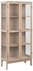 Witryna w dekorze dębu 80x180 cm Linley – Actona