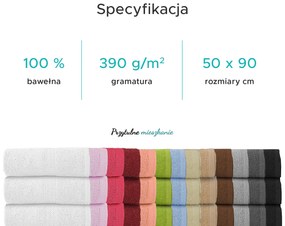 Ręcznik BASIC ONE 50 x 90 cm ciemnoszary, 100% bawełna