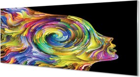 Szklany Panel Barwny Portret Kobiety