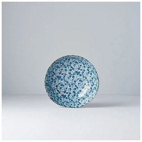 Niebiesko-biała miska ceramiczna MIJ Daisy, ø 17 cm