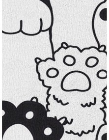 Czarno-biały dywan dziecięcy 80x140 cm Happy Paws – Oyo Concept