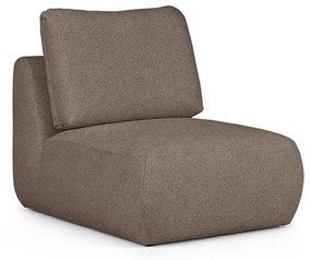 Brązowy fotel z materiału bouclé Mirel – Rodier