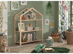 Regał dziecięcy z litego drewna sosnowego w naturalnym kolorze 111x141x40 cm Dallas – Vipack