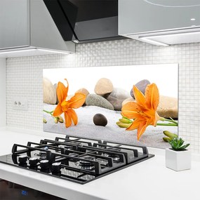 Szkło Dekoracyjne do Kuchni Artystyczna Interpretacja Lilii