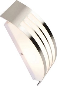 Nowoczesna lampa ścienna ze stali nierdzewnej IP44 - Sapphire Deluxe