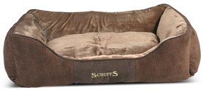 Brązowe pluszowe legowisko dla psa 70x90 cm Scruffs Chester XL – Plaček Pet Products