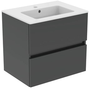 Szara wisząca szafka pod umywalkę 60x55 cm Eurovit+ – Ideal Standard