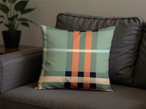 Zestaw 2 sztuk dekoracyjnych poszewek na poduszki z mikrofibry PLAIDORY 45x45 cm, zielony