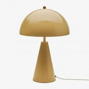 Żelazna Lampa Stołowa Jaliya Musztarda - Sklum