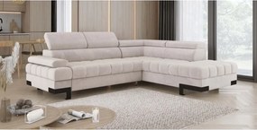 Narożnik SELVA L z funkcją spania i pojemnikiem Prawostronny w tkaninie SALVADOR 05 WERSAL