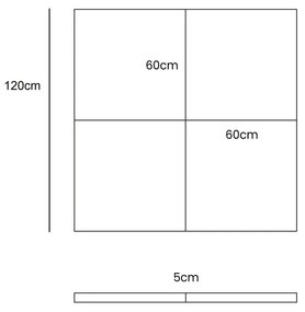 Szaroniebieska mata do zabawy dla dzieci 120x120 cm – Meowbaby