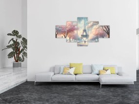Obraz – Wiosna w Paryżu (125x70 cm)