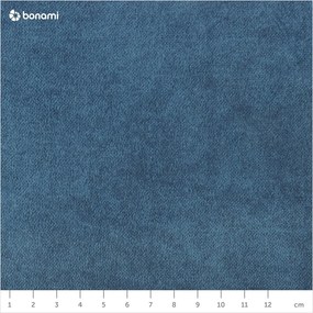 Ciemnoniebieskie tapicerowane łóżko ze schowkiem i stelażem 100x200 cm Lena – Ropez