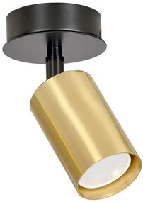 Czarno-złota pojedyncza lampa sufitowa - D082-Wersus
