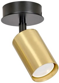 Czarno-złota pojedyncza lampa sufitowa - D082-Apris