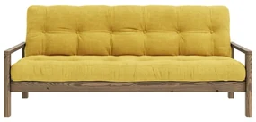 Żółta rozkładana sofa 205 cm Knob – Karup Design