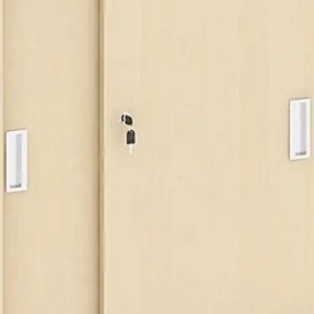 Szafa przesuwna ARRISTO LUX, 800 x 400 x 1836 mm, brzoza