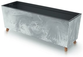 Donica ogrodowa z wkładem 77 x 23,5 x 30 cm Urbi Beton Effect beton PROSPERPLAST
