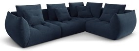Ciemnoniebieski narożnik (prawostronny/w kształcie litery L) Bloom – Micadoni Home