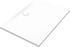 Brodzik z konglomeratu prostokątny biały połysk RONA XXL White Glow 160 x 80 |Różne rozmiary | Różne kolory : Kolor - Beżowy błyszczący, Rozmiar - 170 x 90