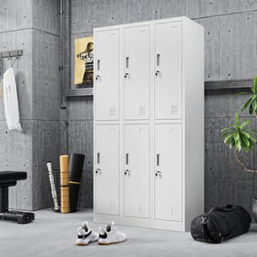 Szafka socjalna ubraniowa BHP szara: IGOR 1 Plus