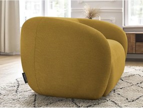 Żółta sofa z tkaniny szenilowej 160 cm Celine – Bobochic Paris