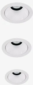 Pack 3 Wbudowanych Downlightów Led Z Okrągłymi Ramkami Ø7 Cm Z Aluminium Orelva Biała & 8 W & 23º & Białe Zimne Światło 4000k - Sklum