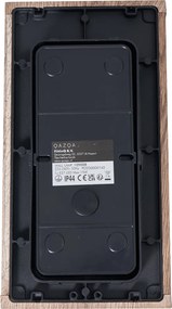 Industrialny kinkiet z nadrukiem drewna 26 cm IP44 - Charlois