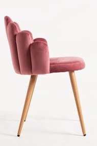 Zestaw 4 Krzese Hand Aksamitne