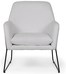 Szary designerski fotel MILAN