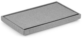 Szara pufa FURELA XL 60 x 38 x 38 cm