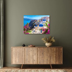Obraz na szkle - Santorini, Grecja (70x50 cm)